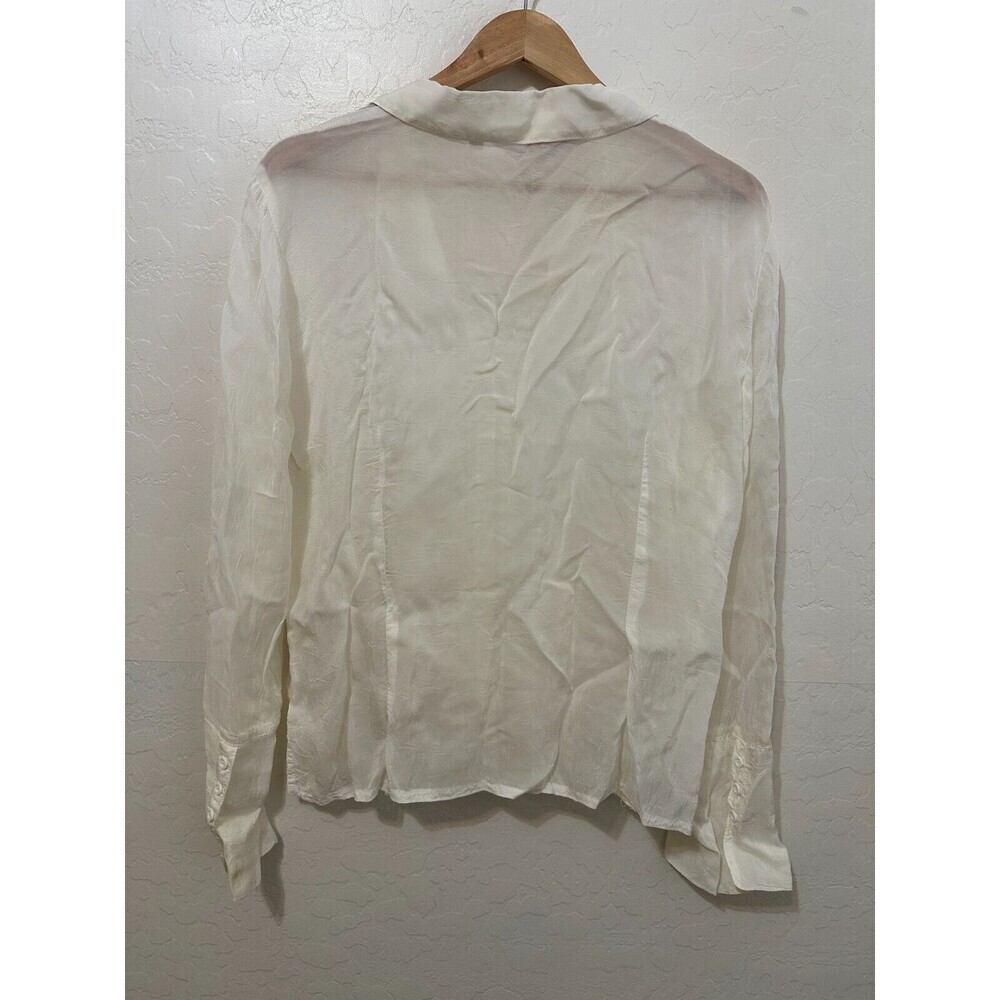 Vintage Johnny Was Womans Floral Embroidered Doily Print Long Sleeve Top Size L - Picture 15 of 16